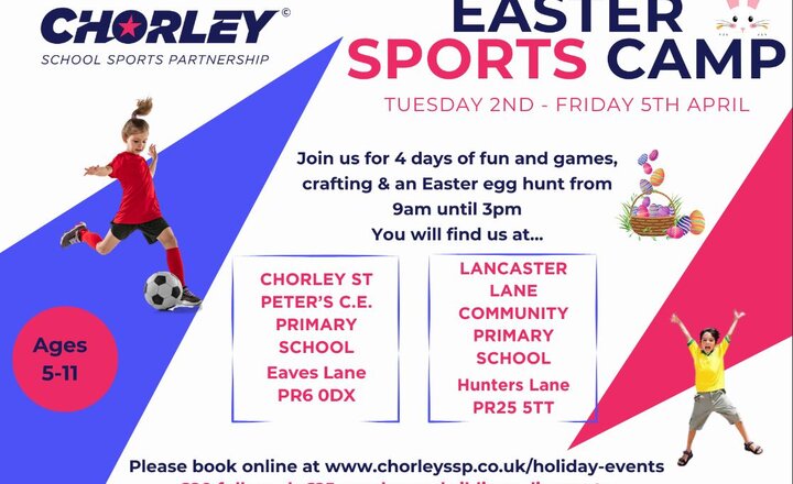 Image of Chorley Sports Partnership Easter Sports Camp
